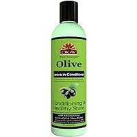 OKAY - Olive Oil Leave-In Conditioner - For All Hair Types and Textures - Conditioning and Healthy Shine - Nourish, Condition, Hydrate - Free of Sulfate, Silicone & Paraben - 8 oz