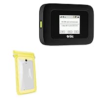 BoxWave Case Compatible with Orbic Speed 5G UW Mobile Hotspot - AquaProof Pouch, Triple Sealed Waterproof Carrying Pouch Lanyard for Orbic Speed 5G UW Mobile Hotspot - Yellow