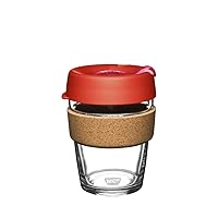 Keepcup Reusable Coffee Cup - Brew Tempered Glass and Natural Cork | M 12oz/340ml - Daybreak