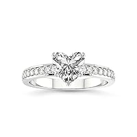 FRIENDLY DIAMONDS Diamond Ring Gift For Mom 1 Ct - 5 Ct IGI Certified Lab Grown Diamond Ring | 14K Or 18K White, Yellow Or Rose Gold | Charm Of Love Eternity Diamond Ring | FG-VS1-VS2 Quality
