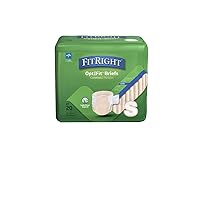 FitRight OptiFit Ultra Adult Briefs, Incontinence Diapers with Tabs, Heavy Absorbency, Small, 20 to 32