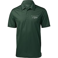 Mens Ford Mustang with Grill (Pocket Print) Textured Polo Shirt