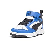 Puma Toddler Boys Rebound V6 Mid High Sneakers Shoes Casual - White