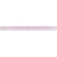 10ths/Metric Beveled Ruler, 12-Inch/30cm (B-65), Clear
