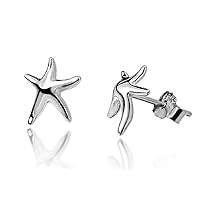 Sterling Silver starfish Stud Earrings