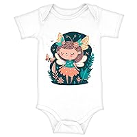 Girl Print Baby Jersey Onesie - Unique Baby Bodysuit - Print Baby One-Piece