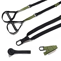 Resistance Trainer Pro Xtreme Straps Army | Sling Trainer Set with Adjustable Door Anchor | Fitness Home Workouts - Suitable for Travelling & for Training Indoor & Outdoor (Army Green)