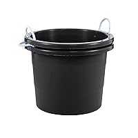 United Solutions 19 Gallon Rope Handle Tub, 2-Pack, Heavy-Duty Organization and Easy-Access Storage Tub, Multi-Purpose, Made with Rugged Plastic, Black