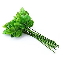 30PCS Artificial Rose Leaves with Stems Artificial Greenery Fake Rose Flower Leaves for DIY Wedding Bouquets Centerpieces Party Decorations Rose Vine Wreath Garlands Supplies