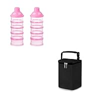 Accmor Formula Dispenser+Insulated Baby Bottle Breastmilk Cooler Bag for On The Go