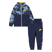 Nike Little Boys Camo Full Zip Tricot Jacket and Joggers 2 Piece Set