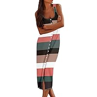 Lightning Deals My Orders,Summer Dresses for Women 2024 Off The Shoulder Backless Plus Size Dresses for Curvy Casual Sleeveless Tank Maxi Bodycon Floral Beach Boho Graduation Dress(C-Light Pink,XXL)