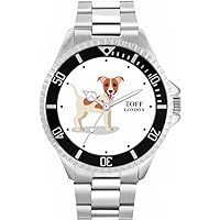 Jack Russell Dog Mens Wrist Watch 42mm Case Custom Design