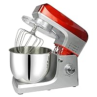 Stand Mixer, 7-Quart Tilt-Head Kitchen Mixer, 6-Speed Powerful Electric Food Dough Mixer with Dough Hook, Wire Whip, Beater & Splash Guard, for Baking, Cake, Cookie