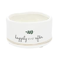 Happily Ever After - 8 Ounce Surprise Hidden Message Natural Soy Wax Candle Jasmine Scented, 1 Count, 4.5 x 4.5 x 2.75-inches
