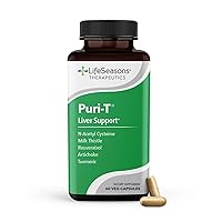 Puri-T - Liver Cleanse & Detox Support Supplement - Resveratrol, N-Acetyl Cysteine, Milk Thistle, Artichoke & Turmeric - Supports Tissue Regeneration & Healthy Bile Flow - 60 Capsules
