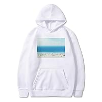 Ocean Sand Beach Science Nature Picture Sweatshirt Pullover Fleece Hoodie Sweater Sport