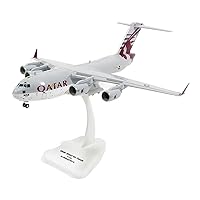 Scale Model Airplane 1:200 for C-17 Qatar C17 HG7075 Die-cast Metal Military Cargo Aircraft Simulation Alloy Model Alloy Metal Model
