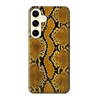 jjphonecase R3365 Yellow Snake Skin Graphic Print Case Cover for Samsung Galaxy S24