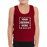 Personalized Set 12 Boy Tank Tops with Your Design, Color & Sizes