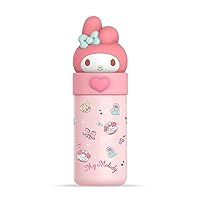 Kawaii Kitten Water Bottle Women'S Thermos Cup Cartoon Vacuum Insulated Stainless Steel Water Bottle Cute Girl'S Gifts 12.3 OZ / 350ML (Pink)