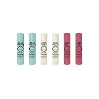 Sun Bum CocoBalm | Vegan and Cruelty Free Moisturizing Lip Balm with Aloe and Coconut Oil | Pina Colada, Ocean Mint, Groove Cherry (.15 oz) | Pack of 6 (2 of Each Flavor)