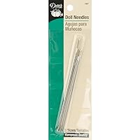 Dritz 157 Doll Hand Needles, Assorted Sizes (5-Count), Nickel