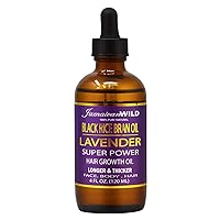 Jamaican Wild Black Rice Bran Oil Lavender Super Power Hair Growth Oil 4oz