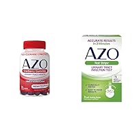 AZO Urinary Tract Health Gummies & UTI Test Strips, Helps Cleanse & Protect, Accurate UTI Results in 2 Minutes, 72 Gummies & 3 Count Strips