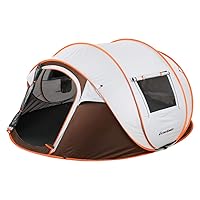 EchoSmile Camping Instant Tent, 2/4/6/8/10 Person Pop Up Tent, Water Resistant Dome Tent, Easy Setup for Camping Hiking and Outdoor, Portable Tent with Carry Bag, for 3 Seasons…