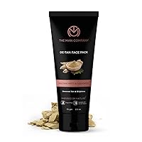 The Man Company Tan Removal Face Pack with Multani Mitti & Turmeric for Glowing Skin, Unclog Pores, Rich in Vitamin C - 75gm