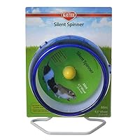 Kaytee Silent Spinner Wheel For Pet Mice and Dwarf Hamsters, Mini 4.5 Inch