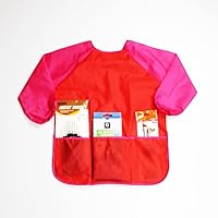 OKOKMALL US--1PC Waterproof Kids Craft Apron Smock Long Sleeve For Painting Drawing Art Class
