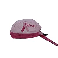AES Breast Cancer Pink Ribbon Awareness Hope Cure Do Rag Skull Cap Head Wrap