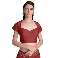 Indian Designer Party wear Saree blouse for Women Readymade Non Padded silk choli Crop Top Blouse
