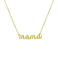 Awegift Personalized Name Necklace 18K Gold Plated New Mom Bridesmaid Gift Jewelry for Women