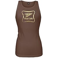 Miller - Womens Gold Logo Tank Top Medium Brown