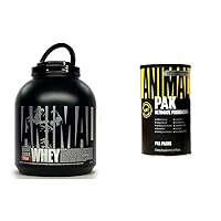Animal Whey Isolate Protein Powder, Loaded for Post Workout and Recovery & Pak - Convenient All-in-One Vitamin & Supplement Pack