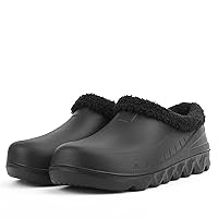 Men's Slip Resistant Chef Shoes, Men's Non Slip Plush Keep Warm Waterproof Nurse Shoe for Kitchen Restaurant Hospital