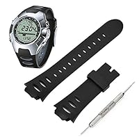 for fit Suunto Observer SR X6HRM Silicone Rubber Strap Watch Band