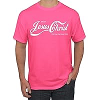 Enjoy Jesus Christ and Thou Shalt Never Thirst Coke Parody Inspirational/Christian Men's T-Shirt