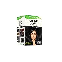 Herbal Based Ammonia Free Hair Color with Ayur Product in Combo (9.1-Natural Black)