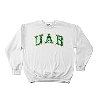 NCAA Alabama Birmingham Blazers 50/50 Blended 8-Ounce Vintage Arch Crewneck Sweatshirt