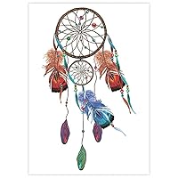 5 Dreamcatcher Temporary Tattoo Stickers Color Black And White European And American Fashion Tattoo Stickers Flower Arm Arm Stickers