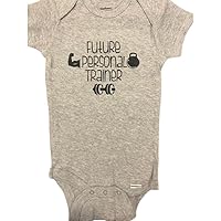 Future personal trainer baby onesie ® one piece infant exercise bodysuit