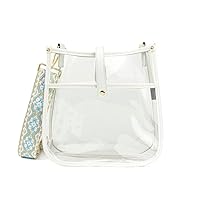 Clear Courier Bag - Crossbody Bags For Women - Adjustable Strap - Shoulder Bag