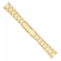 Ewatchparts 20MM 18K YELLOW GOLD OYSTER WATCH BAND COMPATIBLE WITH ROLEX SUBMARINER 16618, 16808, 16628