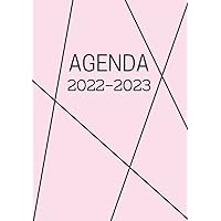 Agenda 2022 2023: Scolaire Rose Pastel | Format A5 Journalier Quotidien en Français | Fille Garçon College Lycee Etudiant Primaire (French Edition)