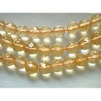 Full Strand, 4.5mm Approx, Golden Honey Genuine Citrine Micro Faceted Round Beads