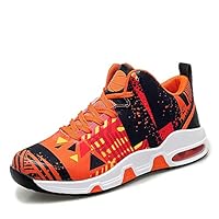 gdgg Men's Basketball Shoes, High Cut, Sports Shoes, Running Shoes, Casual Shoes, Lightweight, Odor Resistant, Breathable, Anti-Slip, Waterproof, Flexible, Abrasion Resistant, Stable, Easy to Walk, Easy to Wear, Walking Shoes, Exercise Shoes, Jogging Shoes, Casual Daily Wear, orange